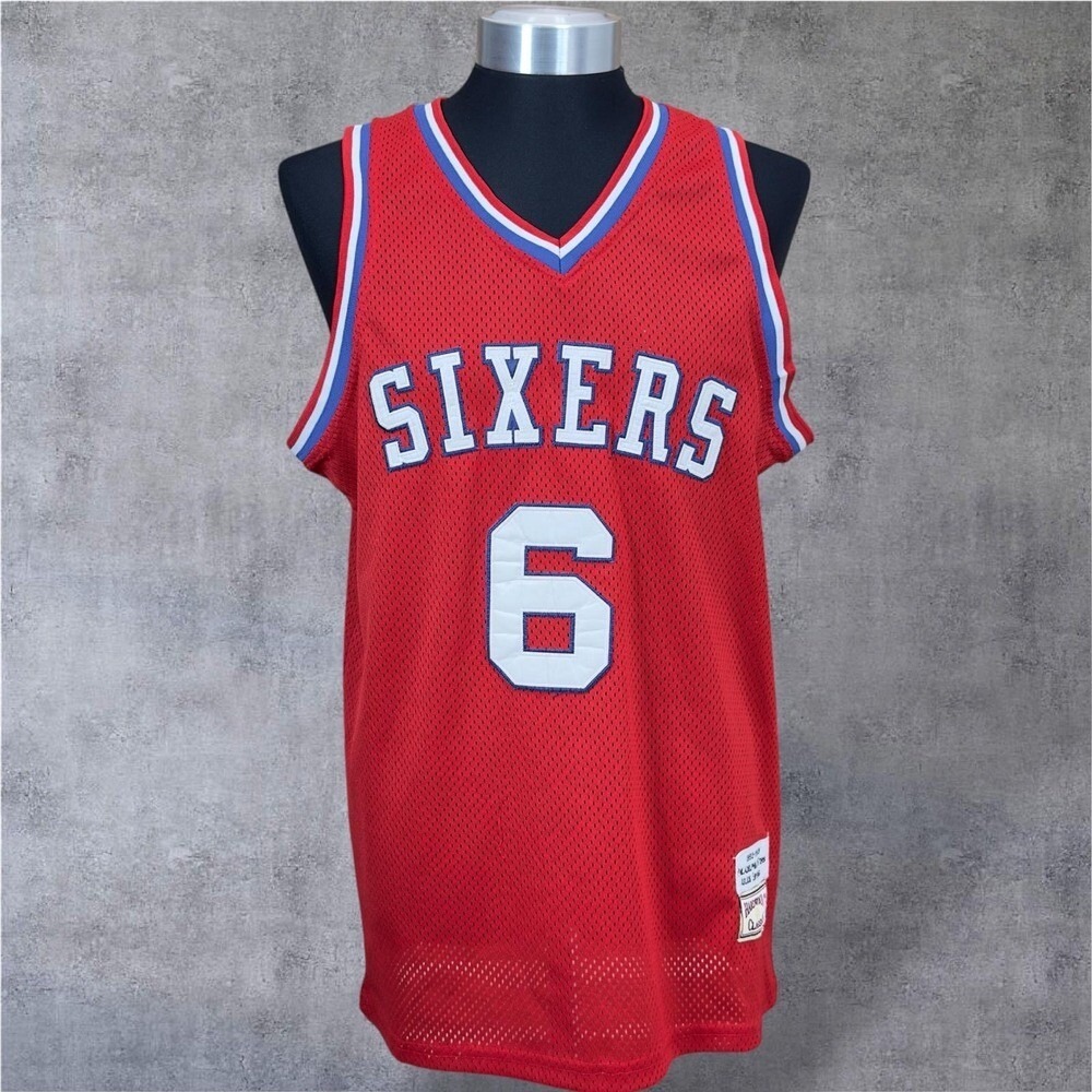 Mitchell & Ness Julius Erving Sixers Jersey NBA Hardwood Classics Mens sz 44